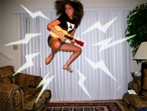 Rocking out!