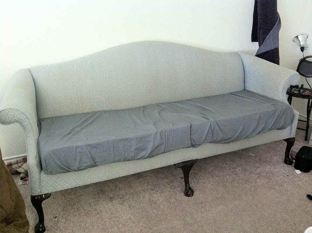 Making an Ugly Sofa Beautiful Chezlin