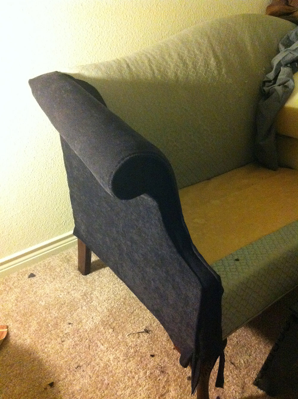 Making an Ugly Sofa Beautiful Chezlin